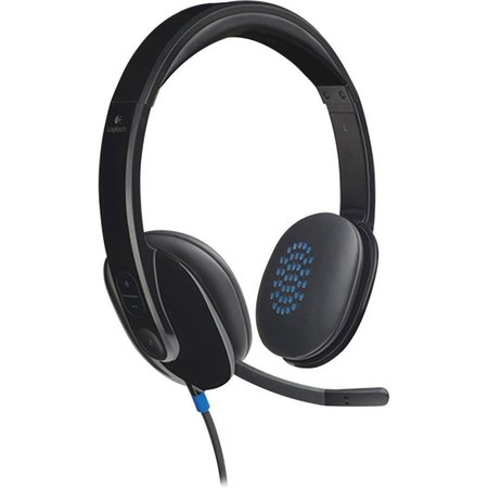 LOGITECH USB Headset, High Performance, Black LOG981000510